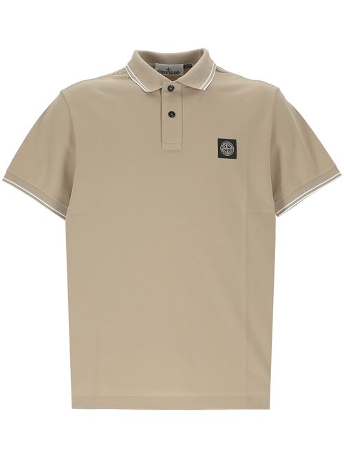 Short-sleeved polo shirt with slim fit STONE ISLAND | 1522002SCS0018V009A